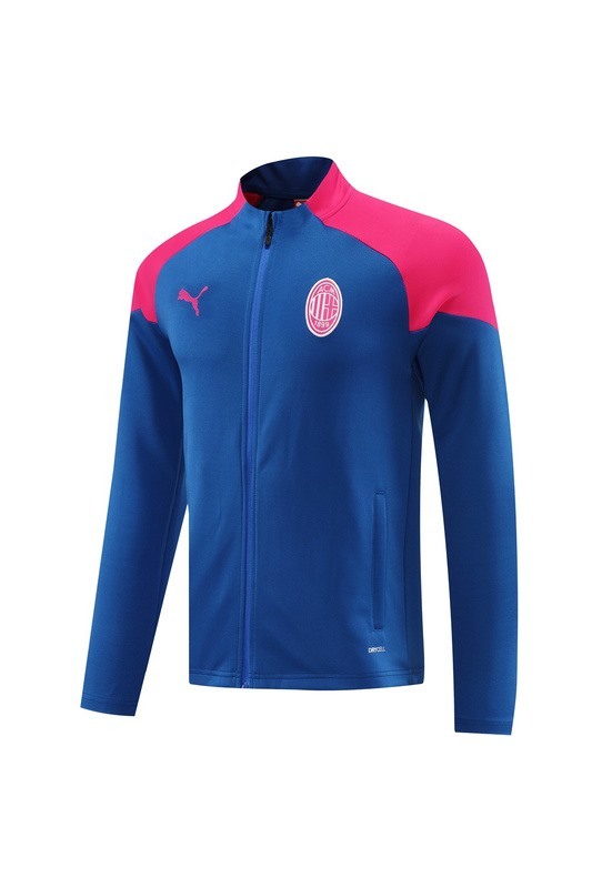 2024 AC Milan Blue Jacket Training Suit Set Football Team Shirt Sports Fashion
