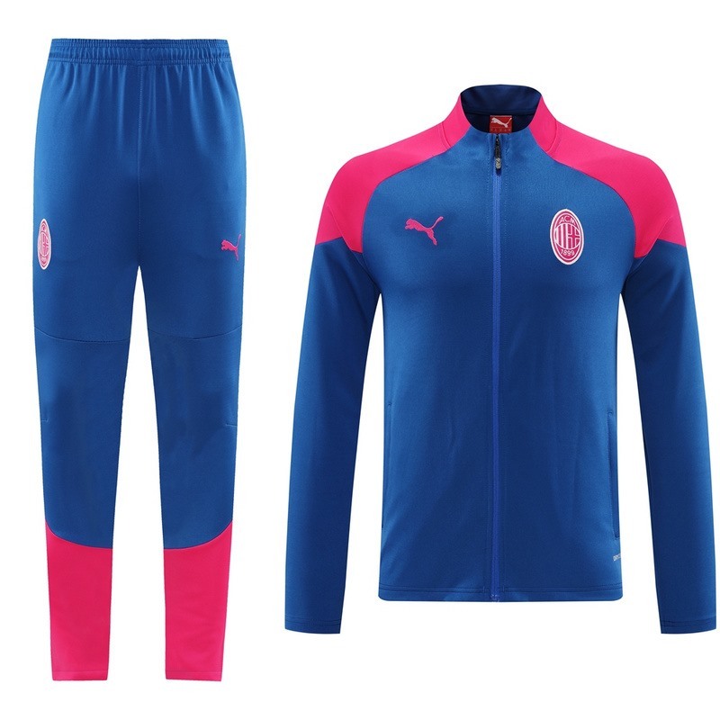 2024 AC Milan Blue Jacket Training Suit Set Football Team Shirt Sports Fashion