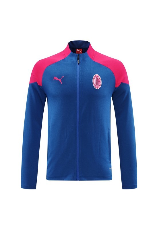 2024 AC Milan Blue Jacket Training Suit Set Football Team Shirt Sports Fashion