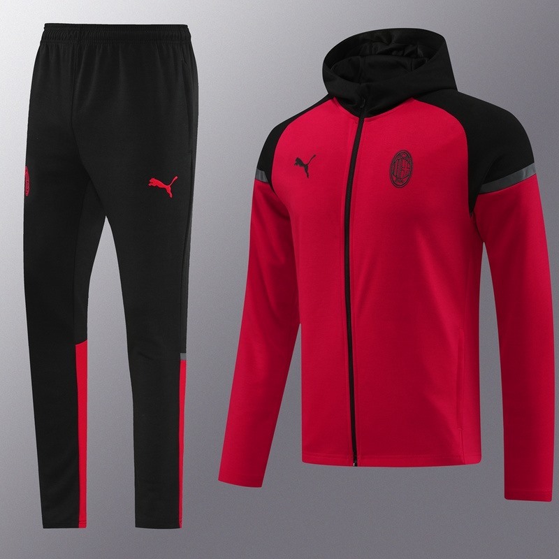 2024 AC Milan Royal Blue Hoodie Jacket Kit Set Football Team Shirt Sports Fashion