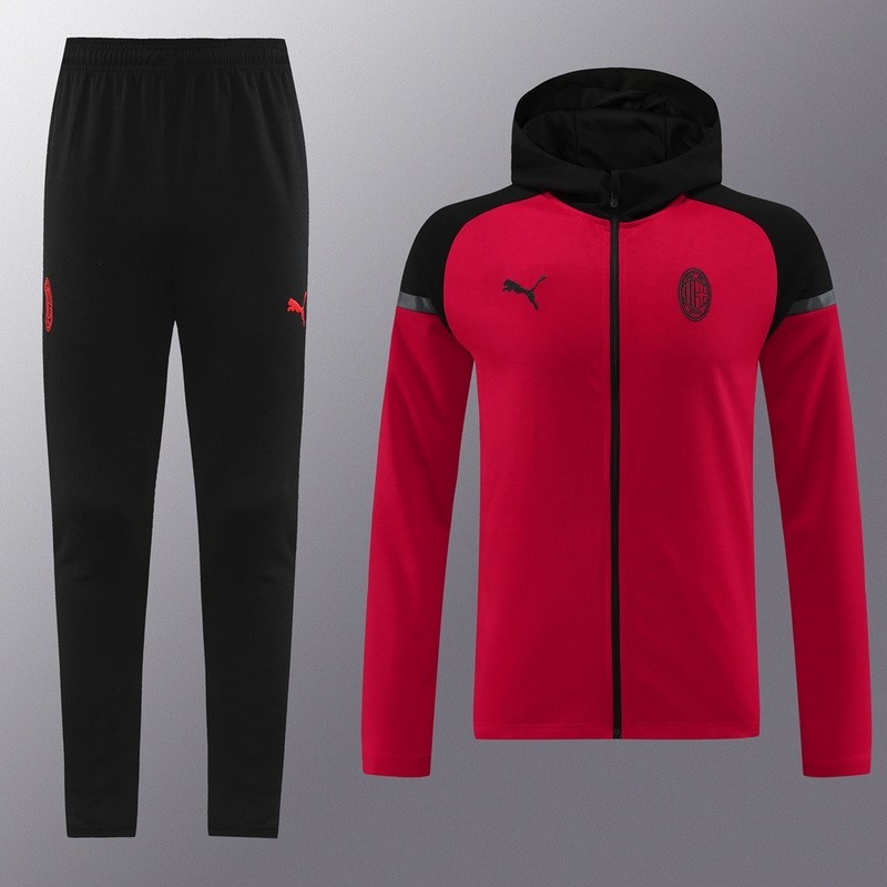 2024 AC Milan Royal Blue Hoodie Jacket Kit Set Football Team Shirt Sports Fashion