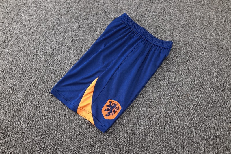2024 Netherlands Dark Blue Training Set Shirt and Shorts