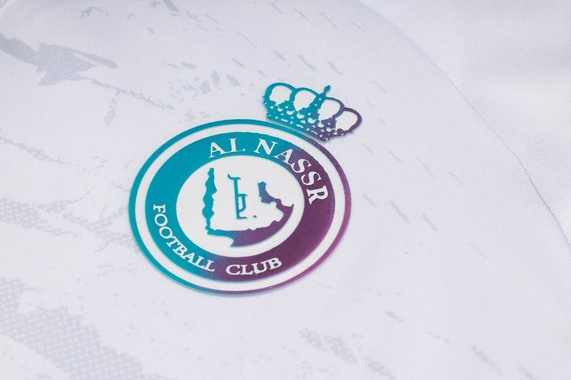 25/26 Al-Nassr white Long-sleeved half-pull training kit Football team kit