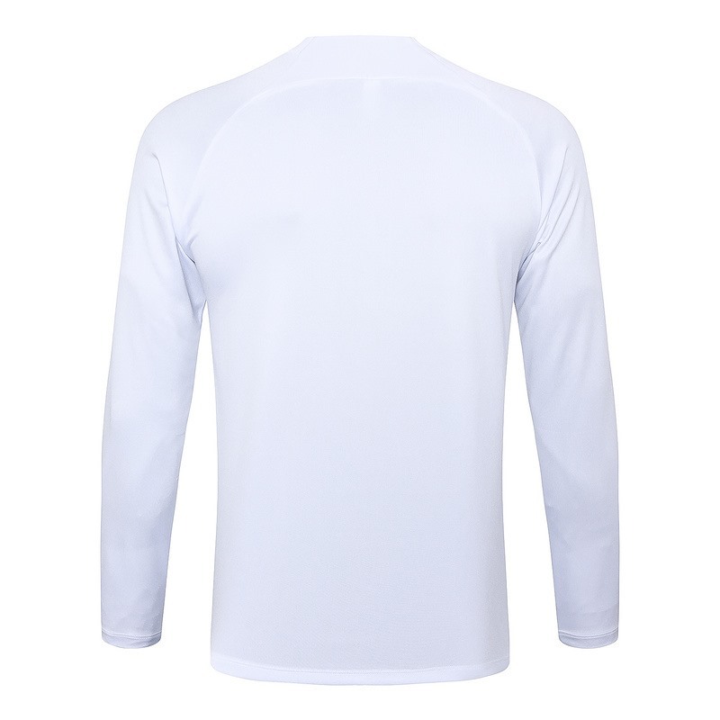 25/26 Al-Nassr white Long-sleeved half-pull training kit Football team kit