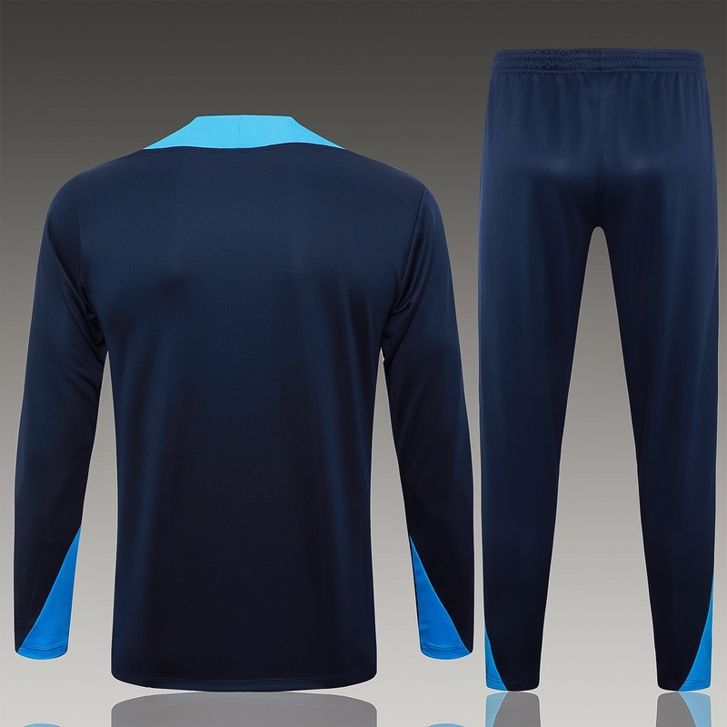 25/26 Chelsea Royal Blue Long-sleeved half-pull training kit Football team kit