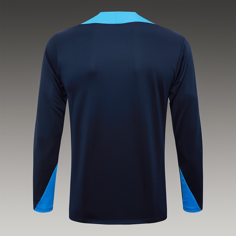 25/26 Chelsea Royal Blue Long-sleeved half-pull training kit Football team kit