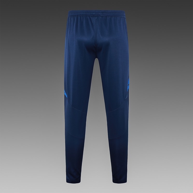 2024 Italy Royal Blue Long-sleeved half-pull training kit Football team kit