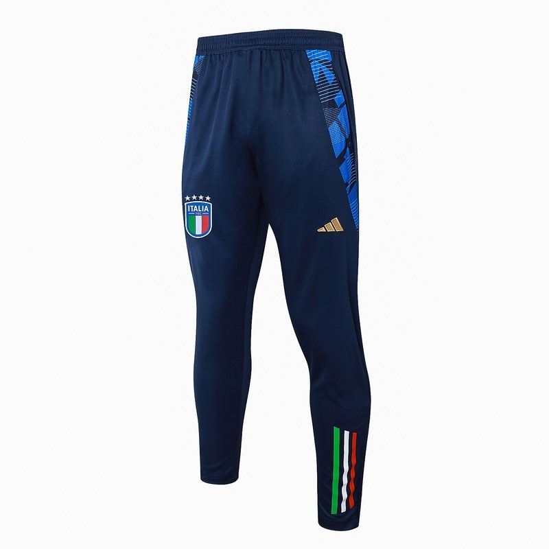 2024 Italy Royal Blue Long-sleeved half-pull training kit Football team kit