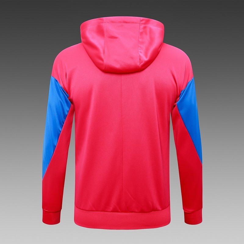 2024 Barcelona Red Hoodie Jacket Kit Set Football Team Shirt Sports Fashion