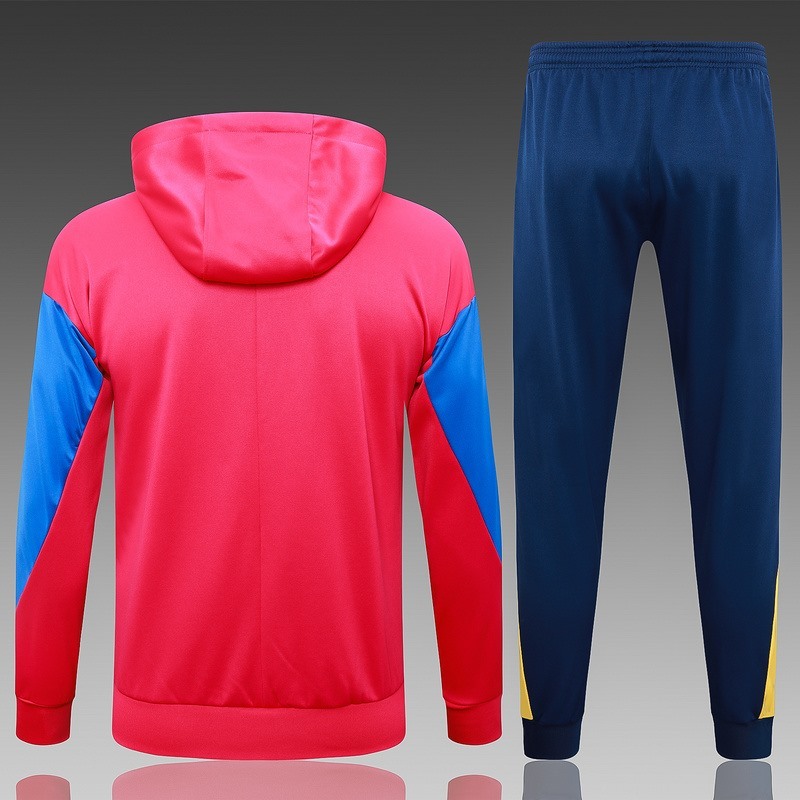 2024 Barcelona Red Hoodie Jacket Kit Set Football Team Shirt Sports Fashion