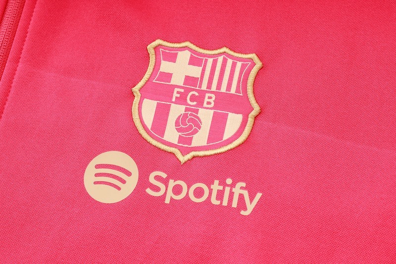 2024 Barcelona Red Hoodie Jacket Kit Set Football Team Shirt Sports Fashion