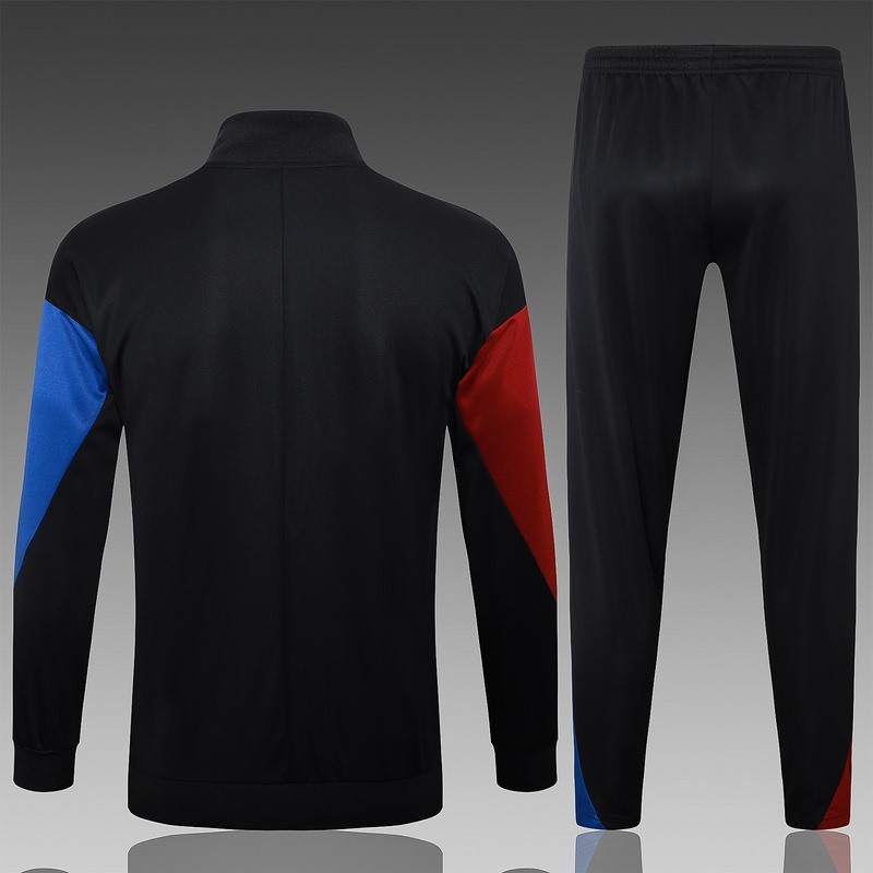 2024 Barcelona Black Jacket Training Suit Set Football Team Shirt Sports Fashion
