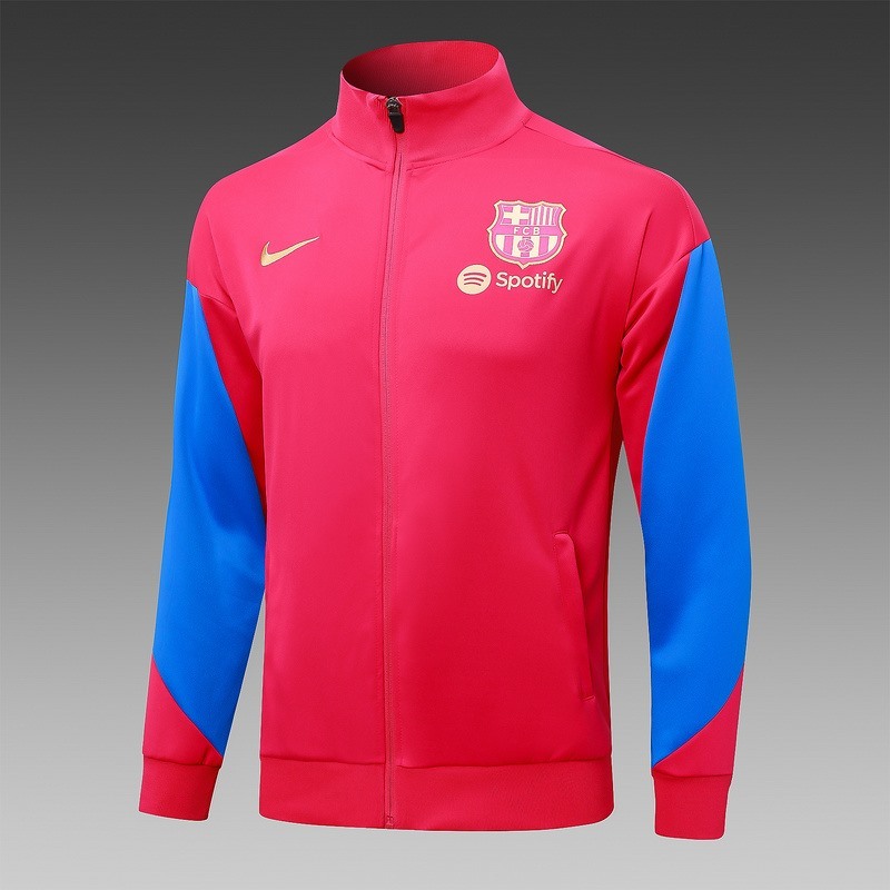2024 Barcelona Red Jacket Training Suit Set Football Team Shirt Sports Fashion