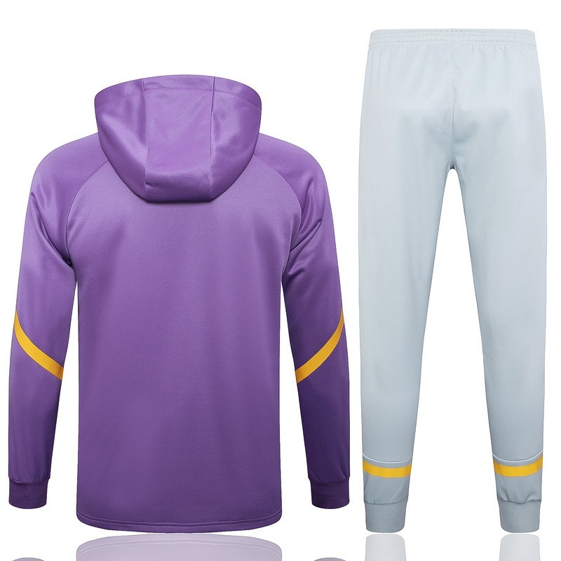 2024 Real Madrid Purple Hoodie Jacket Kit Set Football Team Shirt Sports Fashion