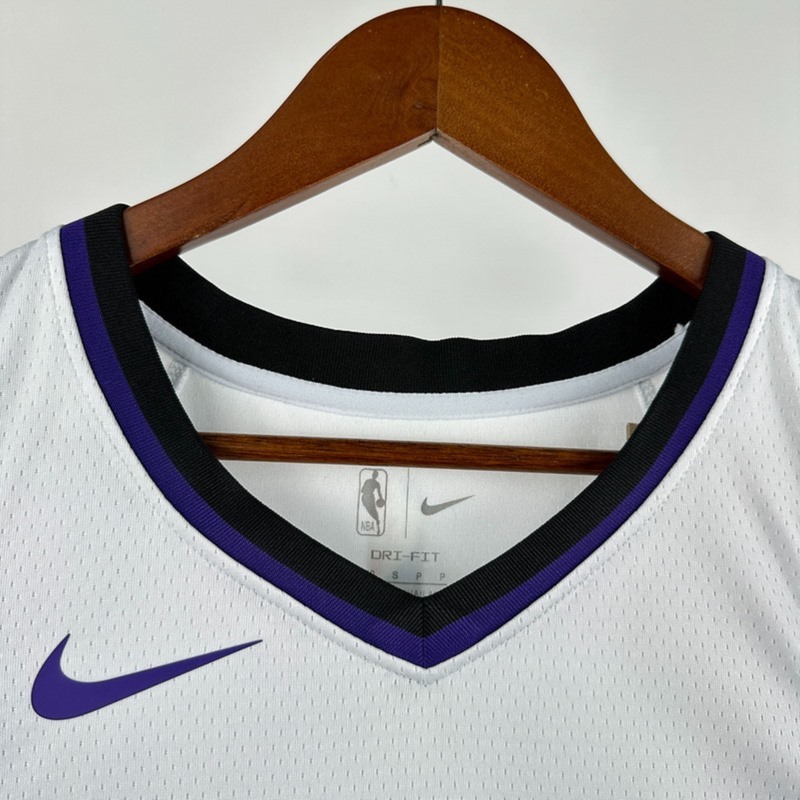 NBA Scaramento Kings 2024 V-Neck White jersey LAVINE#8 S-XXL