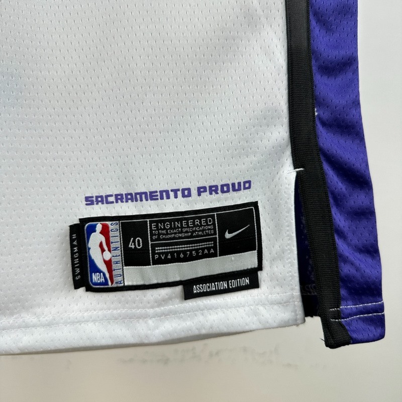 NBA Scaramento Kings 2024 V-Neck White jersey LAVINE#8 S-XXL