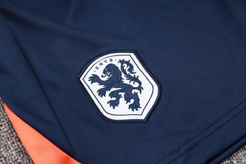 2024 Netherlands Royal Blue Training Set Shirt and Shorts