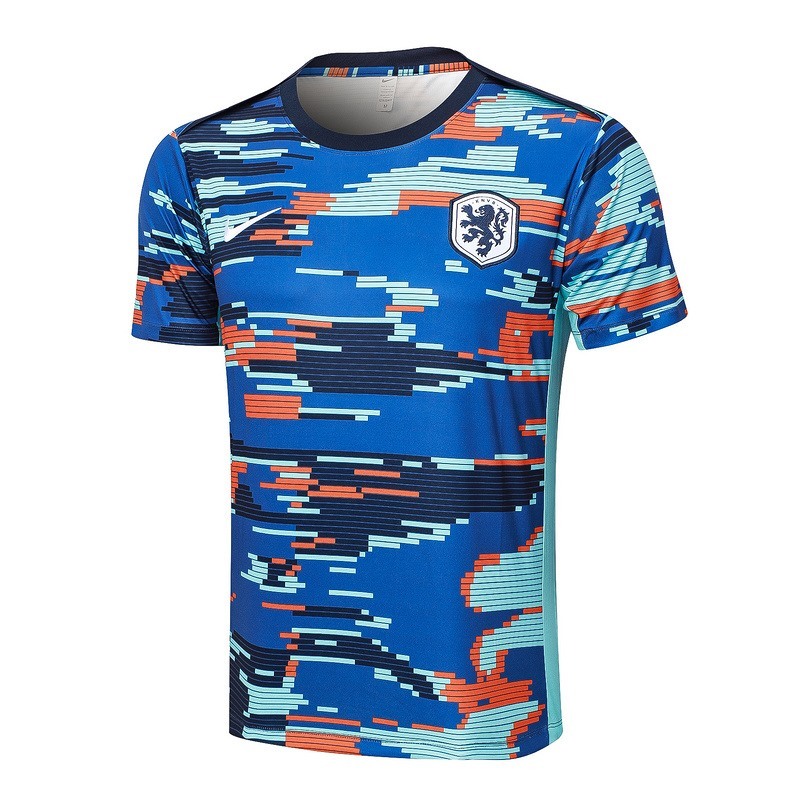 2024 Netherlands Royal Blue Training Set Shirt and Shorts
