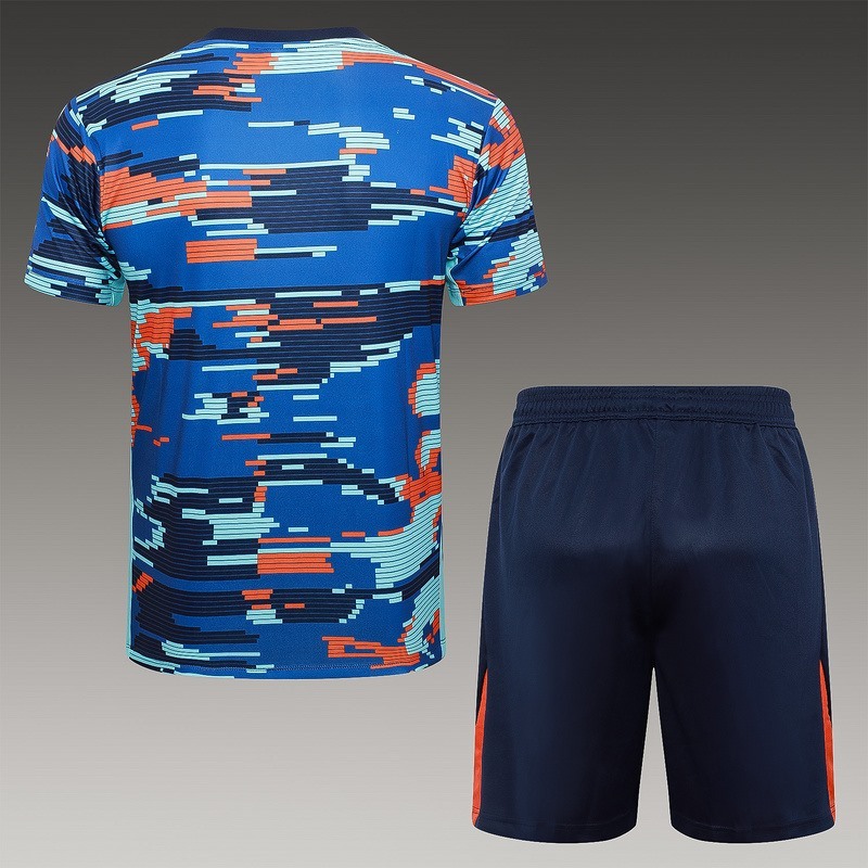2024 Netherlands Royal Blue Training Set Shirt and Shorts