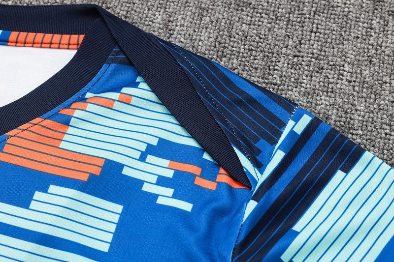 2024 Netherlands Royal Blue Training Set Shirt and Shorts