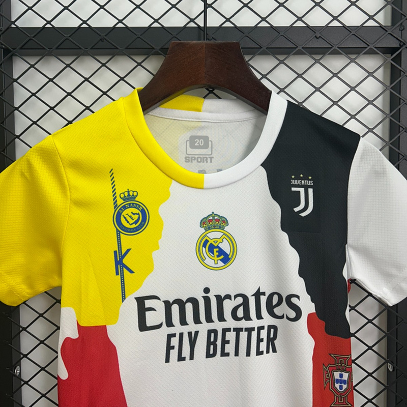 2025 Cristiano Ronaldo Commemorative Edition jersey Kid Kits Size 16-28