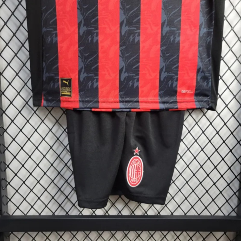 25/26 AC Milan home jersey Kid Kits Size 16-28