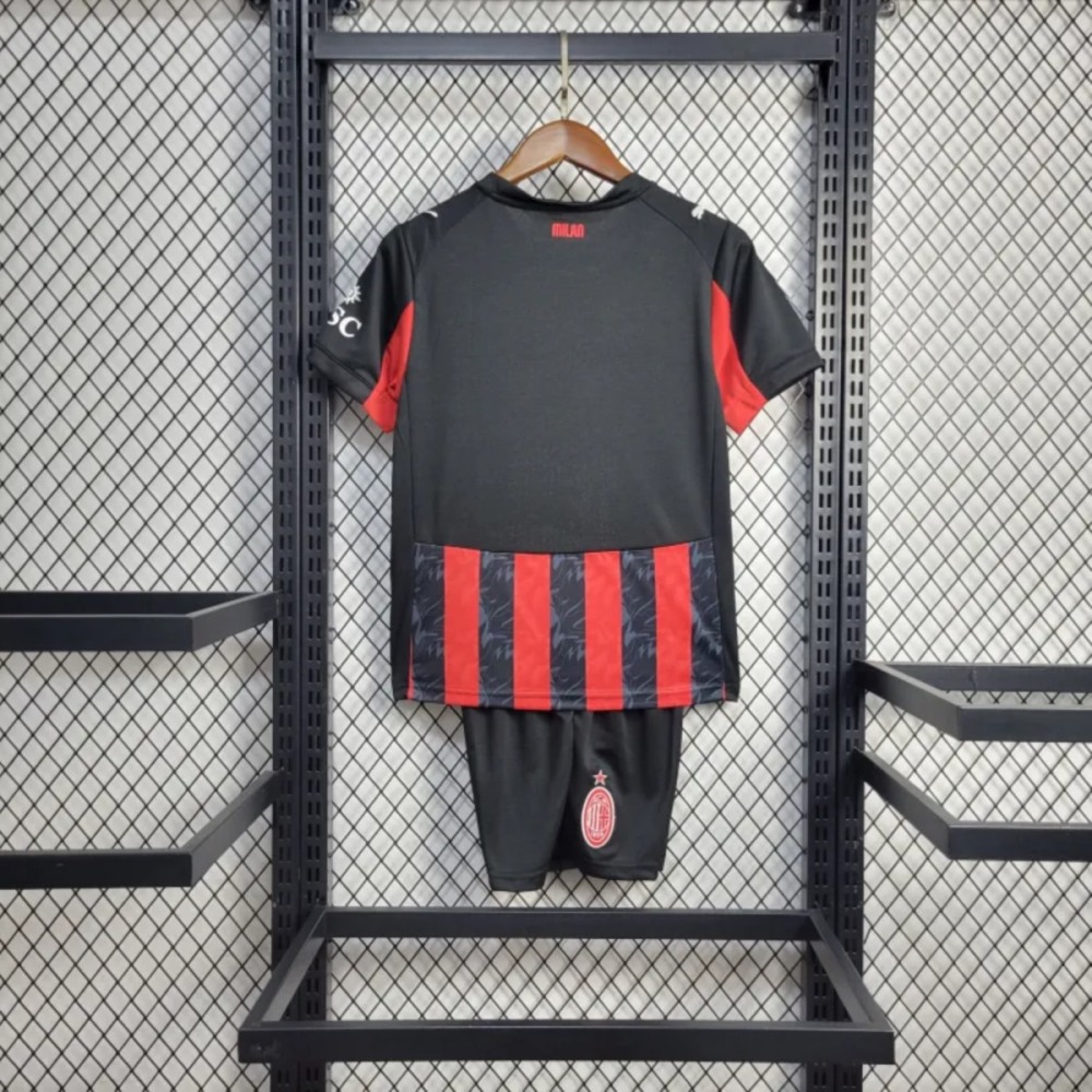 25/26 AC Milan home jersey Kid Kits Size 16-28