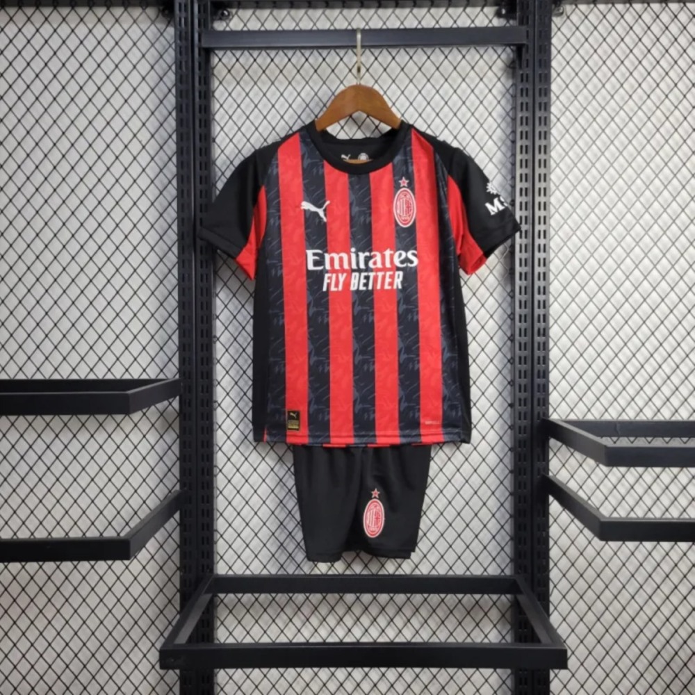 25/26 AC Milan home jersey Kid Kits Size 16-28