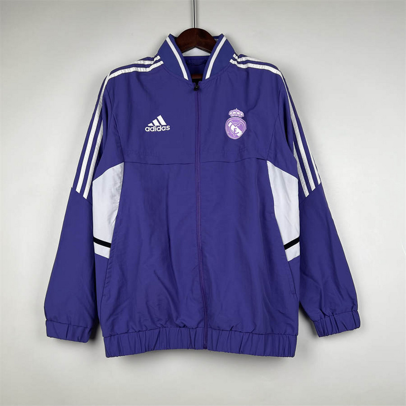 23/24 Windbreaker Real Madrid Purple Sport Unifom jersey Sport Unifom