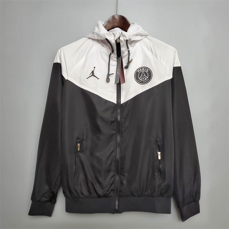 2022 classic style Windbreaker PSG Black and White Sport Unifom jersey Sport Unifom