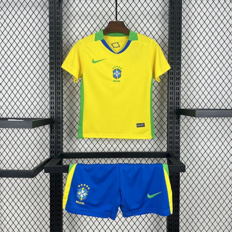 2025/26 Brazil Home jersey kids Kits size: 16-28