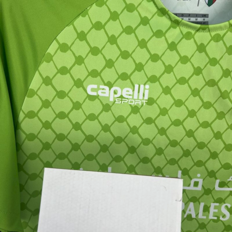 2025/26 CD Palestino Light Green Jersey Fan Version