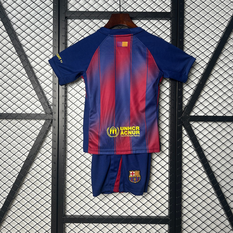 2025/26 Barcelona Home jersey kids Kits size: 16-28
