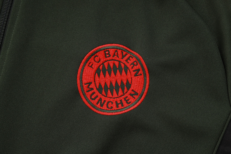 2025/26 Bayern Munich Dark green Jacket Training Suit Set Football Team Shirt Sports Fashion