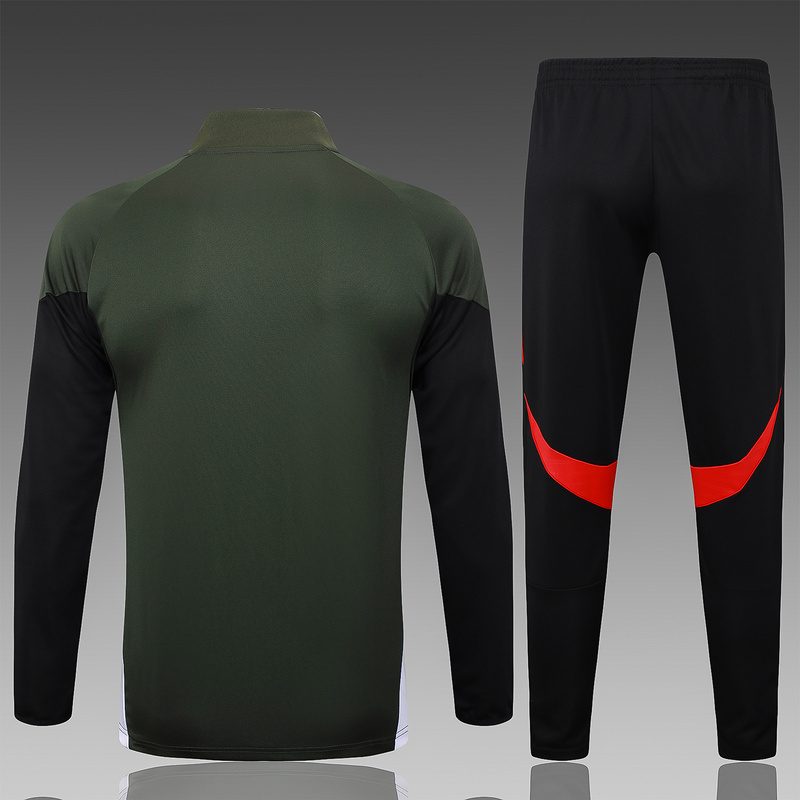 2025/26 Bayern Munich Dark green Jacket Training Suit Set Football Team Shirt Sports Fashion