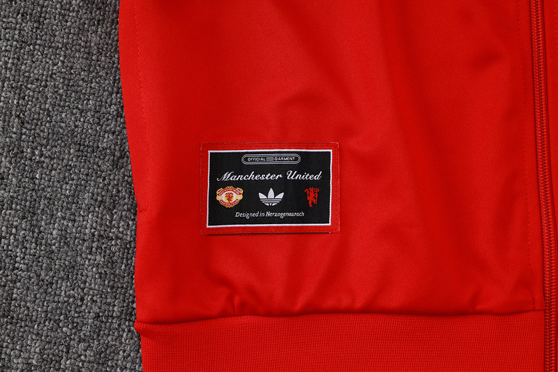 2025/26 Manchester United Red Jacket Training Suit Set Football Team Shirt Sports Fashion