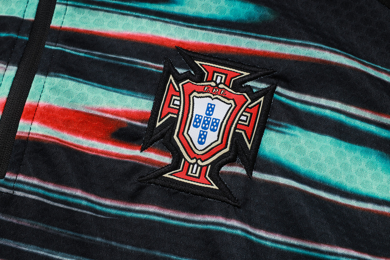 202526 Portugal dark green Long-sleeved half-pull training kit Football team kit