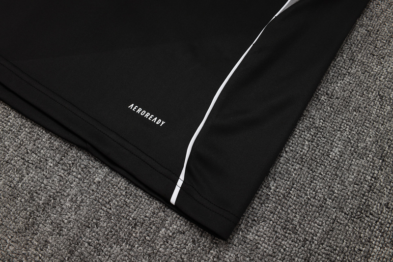 202526 Miami Black Long-sleeved half-pull training kit Football team kit