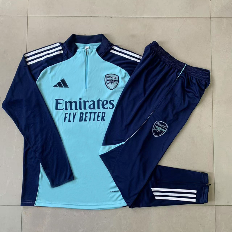202526 Arsenal Light green Long-sleeved half-pull training kit Football team kit