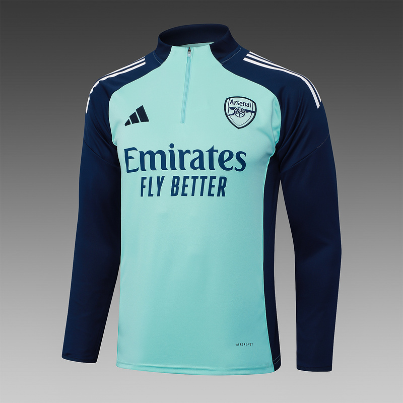 202526 Arsenal Light green Long-sleeved half-pull training kit Football team kit