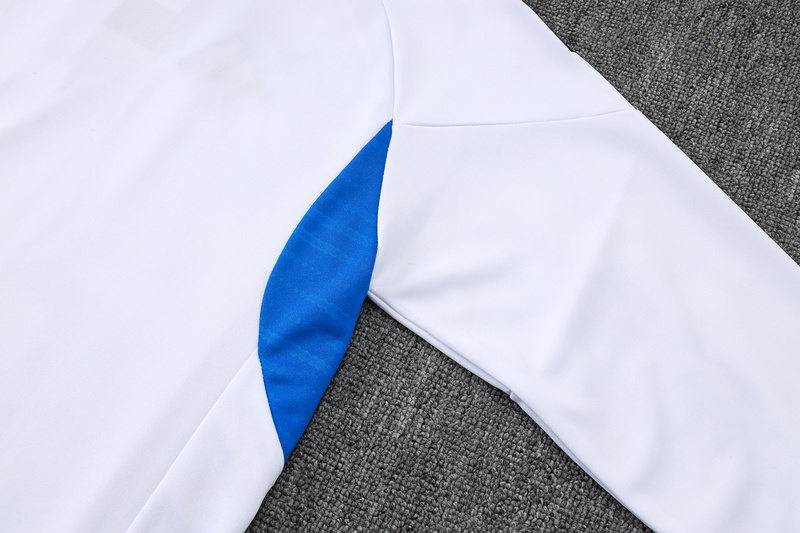 202526 Manchester United White Long-sleeved half-pull training kit Football team kit