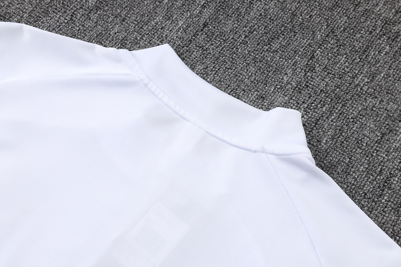 202526 Manchester United White Long-sleeved half-pull training kit Football team kit