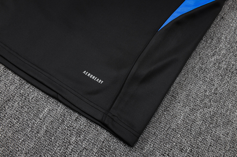 202526 Manchester United Black Long-sleeved half-pull training kit Football team kit