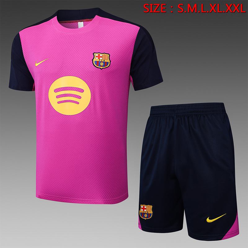 2025/26 Barcelona Purple Training Set Shirt and Shorts