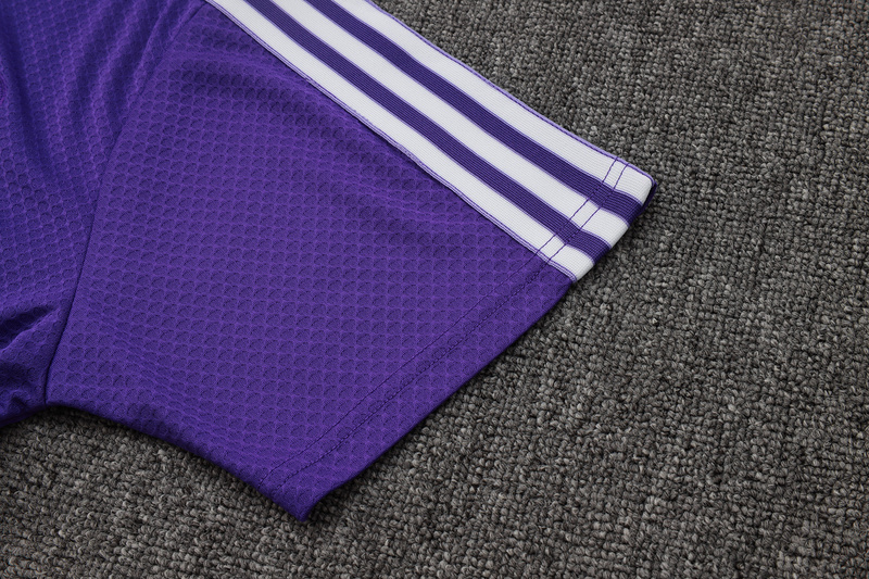 2025/26 Real Madrid Purple Training Set Shirt and Shorts