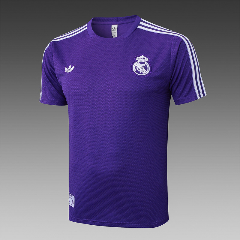 2025/26 Real Madrid Purple Training Set Shirt and Shorts