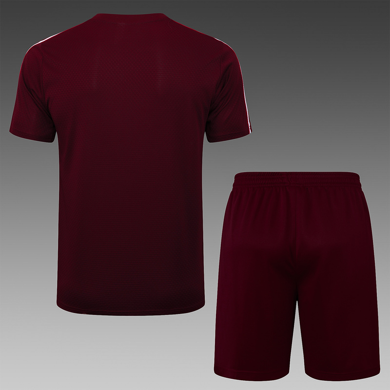 2025/26 Bayern Munich maroon Training Set Shirt and Shorts