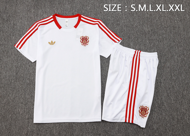 2025/26 Bayern Munich White Training Set Shirt and Shorts