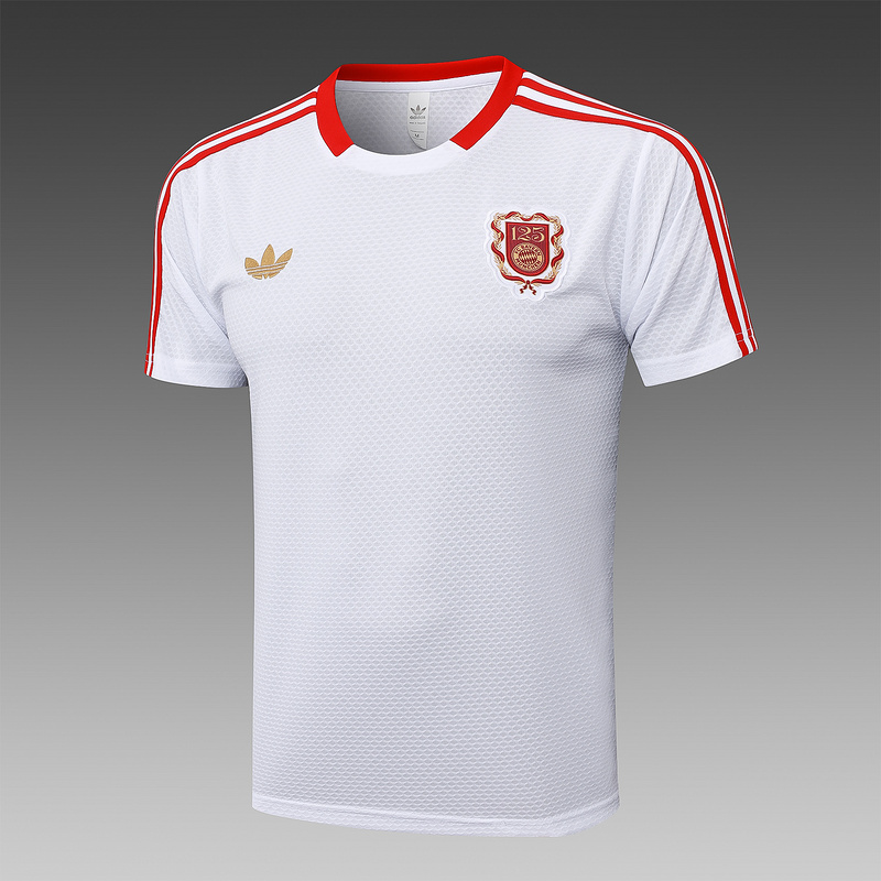 2025/26 Bayern Munich White Training Set Shirt and Shorts