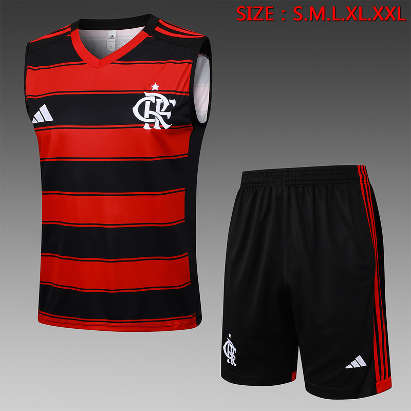2025/26 Flamengo Red Training Set Shirt and Shorts